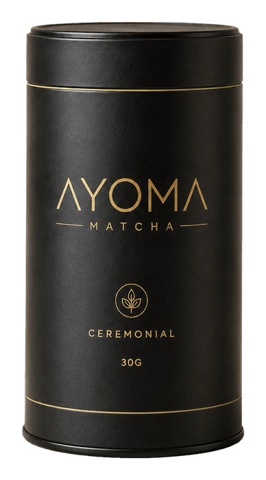 Czarna puszka AYOMA Matcha Ceremonial, 30 g
